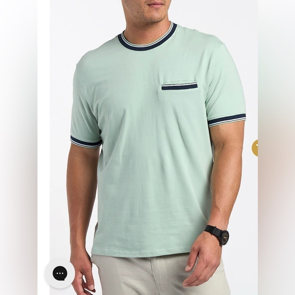 Ben Sherman Short-Sleeve Welt Pocket Ringer Tee size Medium
